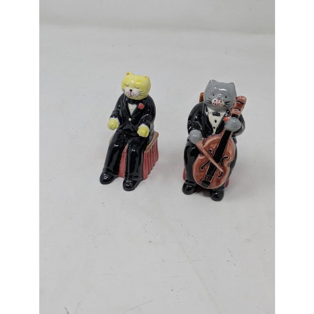 Vintage 1950s C.I. Orchestra Cats Salt & Pepper Shakers